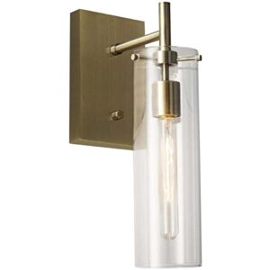 adesso 3850-21 dalton wall lamp, antique brass
