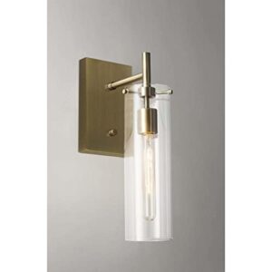 Adesso 3850-21 Dalton Wall Lamp, Antique Brass