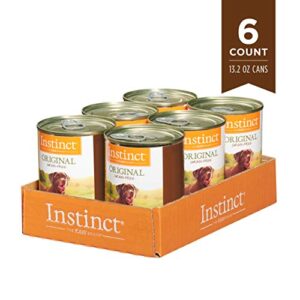 Instinct Original Grain Free Real Beef Recipe Natural Wet Canned Dog Food, 13.2 oz. Cans (Case of 6)