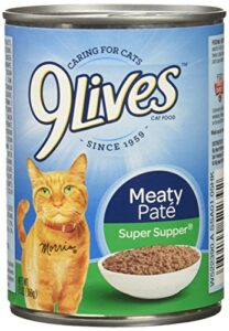 9lives meaty paté super supper wet cat food, 13 ounce (pack of 12)