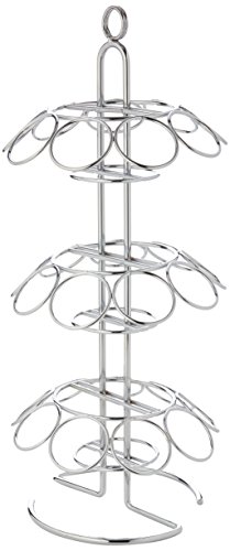 Tablecraft Disposable Holder, Holds 27 Cones, Chrome, 18 cm x 42.5 cm, Steel 18 x 18 x 42.5 cm