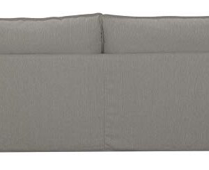 Serta Colton 85" Upholstered Living Room Sofa with Removable Slip Covers, Modern Track Arm Fabric Couch, Soft Comfortable Cushions, Linen Beige