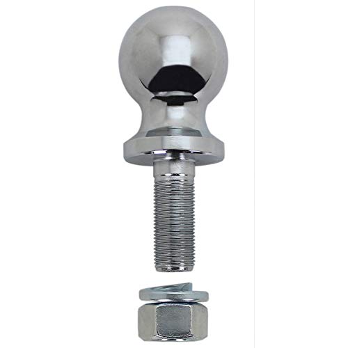 Quick Products QP-HB3007 2" Chrome Hitch Ball - 3/4" Diameter x 2" Long Shank - 3,500 lbs.