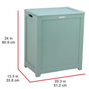 Oceanstar RH5513C Storage Hamper, Laundry Hamper, Turquoise