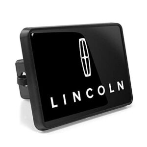 ipick image, compatible with - lincoln logo uv graphic metal face-plate on abs plastic 2 inch tow hitch cover