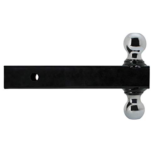 Quick Products QP-HS1820 Class III Trailer Ball Mount with Double Welded Hitch Balls - 5000 lbs. (1-7/8" and 2" Ball Size)