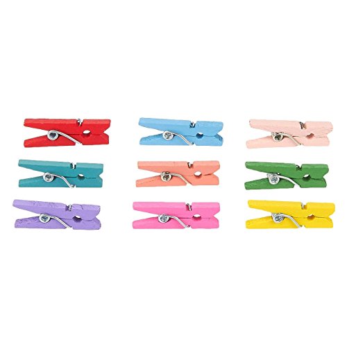 Juvale Mini Wooden Clothespins for Crafts (1 x 0.25 in, 300-Pack)