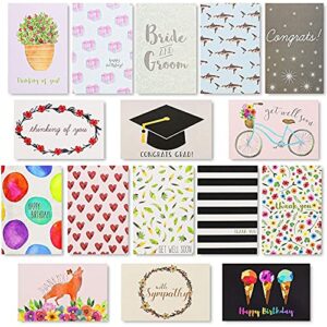 all occasion blank greeting cards with envelopes, assorted 48 designs(4 x 6 in, 144 cards)