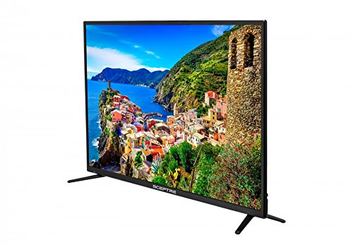 Sceptre 50" 4K UHD Ultra Slim LED TV 3840x2160 MEMC 120, Metal Black 2019 (U518CV-UMS)