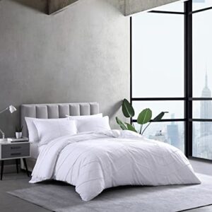 City Scene Courtney Comforter Set, King, White