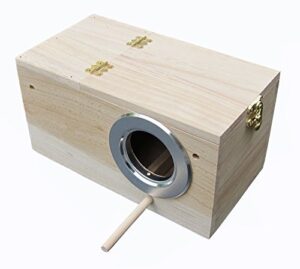 fitool parakeet nest box, budgie nesting house, breeding box for lovebirds, parrotlets mating box 848102