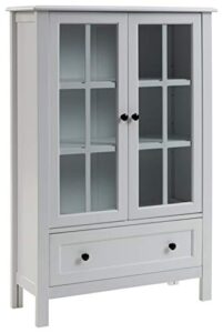 signature design by ashley miranda accent cabinet, 32"w x 12"d x 47"h, white