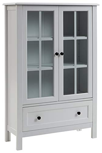 Signature Design by Ashley Miranda Accent Cabinet, 32"W x 12"D x 47"H, White