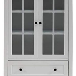 Signature Design by Ashley Miranda Accent Cabinet, 32"W x 12"D x 47"H, White