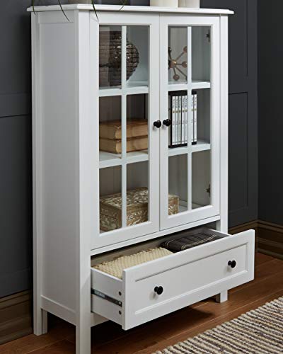 Signature Design by Ashley Miranda Accent Cabinet, 32"W x 12"D x 47"H, White