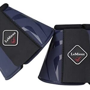 LeMieux ProShell Overreach Horse Boots - Over Reach or Bell Boots for Horses - Protective Gear and Training Equipment - Equine Boots, Wraps & Accessories (Navy - Medium)