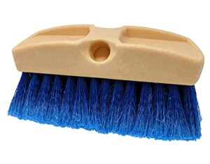 guttermaster gm-215-8 blue 8 inch oblong medium soft flow through brush with flagged ends for rv's and larger vehicles