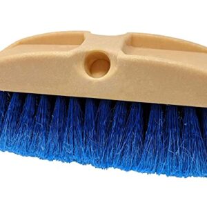 Guttermaster GM-215-8 Blue 8 Inch Oblong Medium Soft Flow Through Brush with Flagged Ends for RV's and Larger Vehicles