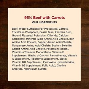 Wellness CORE 95% Natural Wet Grain Free Canned Dog Food, Beef & Carrots,12.5-Ounce Can (Pack of 12)