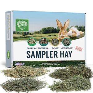 small pet select-sampler box, 2nd cutting, 3rd cutting timothy hay, oat hay, & orchard hay