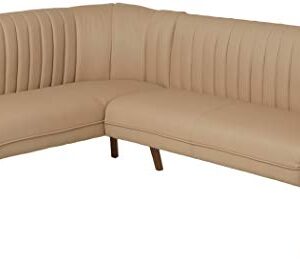 Milan Bernice Faux Leather Nook, Taupe