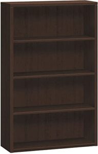 hon 10500 4-shelf bookcase mocha