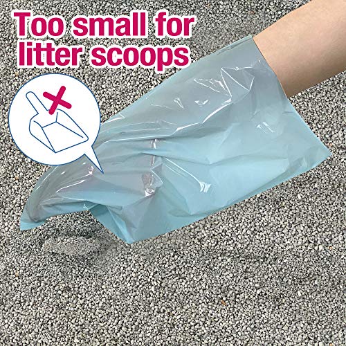 BOS Amazing Odor Sealing Cat Waste Bags - Durable and Unscented [Size: S, Color: light blue] (90 count, Pack of 1) (90 Bags) May be too small to get a litter scoop inside!