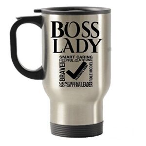 spreadpassion boss lady stainless steel travel insulated tumblers mug- gifts for women