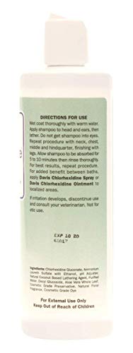 Davis Maximum Chlorhexidine Pet Shampoo, 12 oz