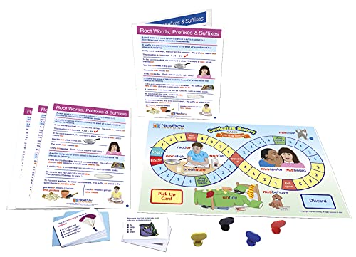 NewPath Learning Root Words, Prefixes, Suffixes Learning Center Game - Grades 3-5