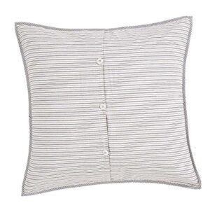 VHC Brands Ashmont Bedding Accessory, Ticking Stripe Euro Sham 26x26