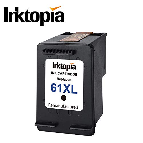 Inktopia Remanufactured Ink Cartridge Replacement for HP 61 XL 61XL (2 Black) CH563WN High Yield for HP Envy 4500 5530 5534 5535 OfficeJet 4635 4630 2620 Deskjet 2540 1056 1510 1000 Printer