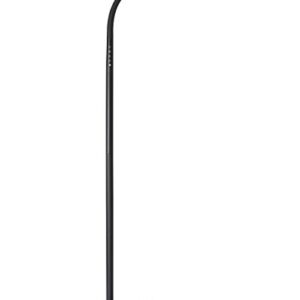 PHIVE LED Floor Lamp for Reading, Dimmable Gooseneck Standing Lamp (4 Color Modes, 5-Level Dimmer, 12W, Memory Function, Touch Control Floor Light for Living Room, Bedroom, Office) Black