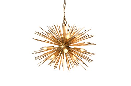 AA Warehousing 12 Light Gold Finish Chandelier