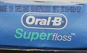 Oral-B Super Floss, 50 Pre-Cut Strands, Mint (Pack of 3)