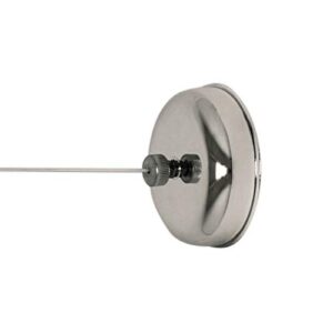 homz® 8 ft. retractable clothesline, wall mounted, chrome
