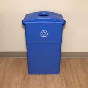 Genuine Joe 98219 23-Gal Recycling Bin Round Cutout Lid