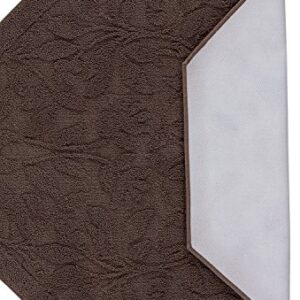 Mohawk Home Foliage Accent Rug, 4 ft 0 Octagon, Chocolate