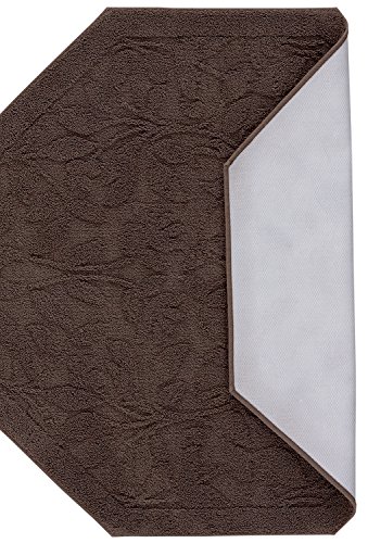 Mohawk Home Foliage Accent Rug, 4 ft 0 Octagon, Chocolate