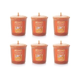 yankee candle lot of 6 honey clementine votive candles