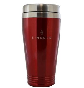au-tomotive gold stainless steel travel mug for lincoln (red)