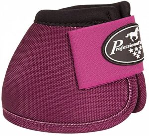 professional's choice - ballistic no turn overreach bell boots (wine, large)