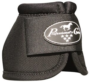 professional's choice - ballistic no turn overreach bell boots - all colors & sizes (black, 2xl)