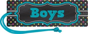 teacher created resources 77278 chalkboard brights magnetic boys pass 6.75" x 2.25"