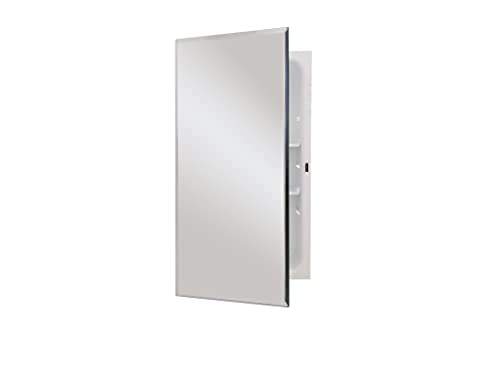 Jensen 1459X Bevel Mirror Medicine Cabinet, 16" x 26",White