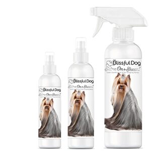 The Blissful Dog Shine-On + Sheen Coat Spray, All Natural, Leave-in Conditioner and Coat Detangler for Your Dog, 8 Oz