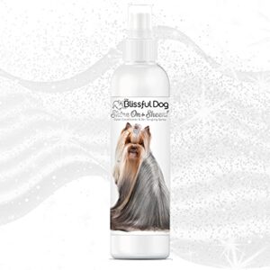 The Blissful Dog Shine-On + Sheen Coat Spray, All Natural, Leave-in Conditioner and Coat Detangler for Your Dog, 8 Oz