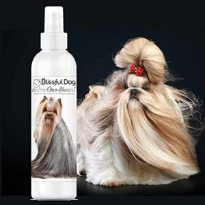 The Blissful Dog Shine-On + Sheen Coat Spray, All Natural, Leave-in Conditioner and Coat Detangler for Your Dog, 8 Oz