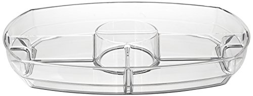 Prodyne SB-5 Flip-Lid Appetizers On Ice, 15", Clear