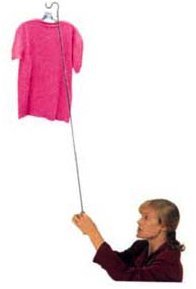 Only Hangers Hanger Hooker with Wooden Handle - Reach Pole - Hanger Retriever